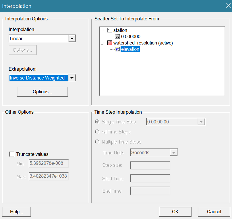 Scalar options