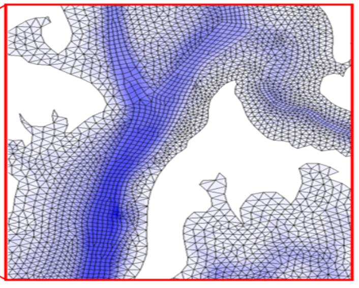 Example horizontal grid (hgrid.gr3) of SCHISM